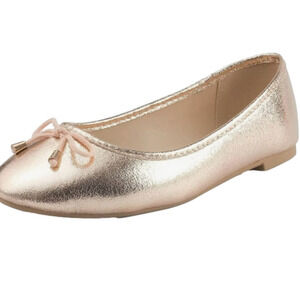 Musshoe Gold Flats Shoes